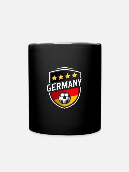 Deutschland Fußball Team T-Shirt Geschenk - Tasse einfarbig - Schwarz
