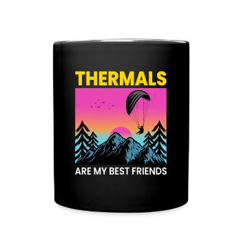 Pilote de parapente Parapente Adventures Outdoor - Mug uni - noir - Devant
