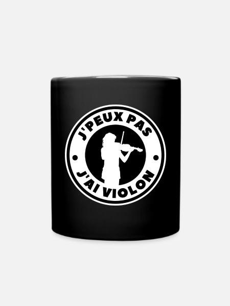 Ich kann keine Geige haben - Tasse einfarbig - Schwarz