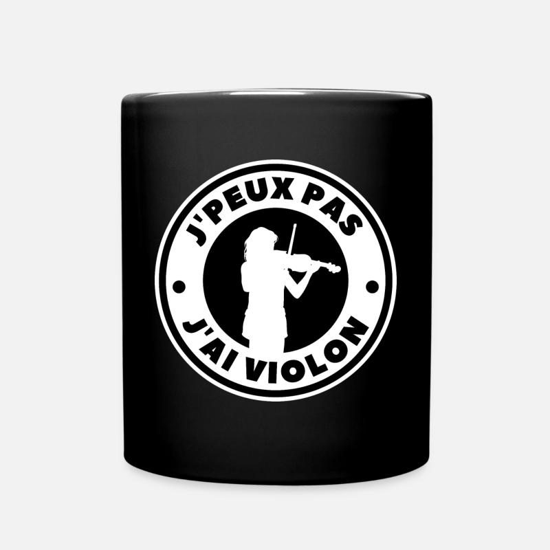 Ich kann keine Geige haben - Tasse einfarbig - Schwarz