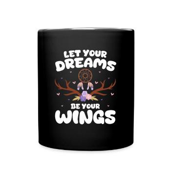 Capteur de rêves Motivation mystique - Mug uni - noir - Devant