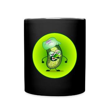 GEWÜRZGURKE - PICKLEBALL SPIELER - KOPFSCHMERZEN - Tasse einfarbig - Schwarz - Vorne