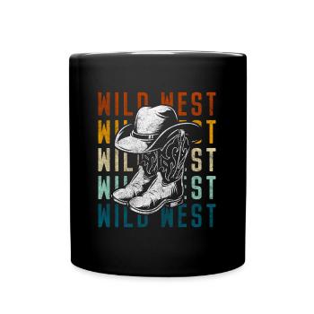 Wild West Courage Texas - Mug uni - noir - Devant