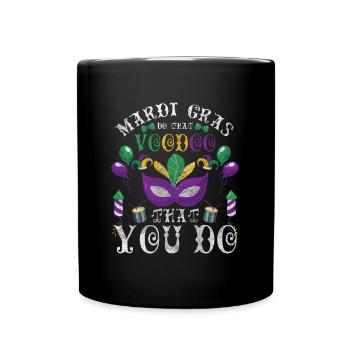 Carnival Mask Colorful Fun - Full Colour Mug - black - Front