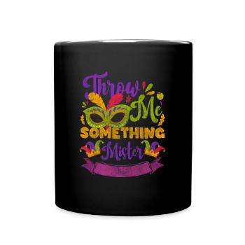 Célébration du Mardi Gras : Reine de la Nouvelle-Orléans - Mug uni - noir - Devant