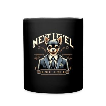 Chihuahua Next Level Suit Dog Gift - Full Colour Mug - black - Front