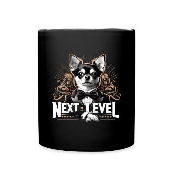 Chihuahua Next Level Suit Tuxedo Dog Gift - Full Colour Mug - black - Front