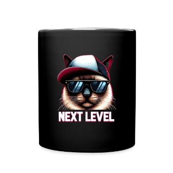 Siam Katze Siamkatze Next Level Hip Hop Geschenk - Tasse einfarbig - Schwarz - Vorne