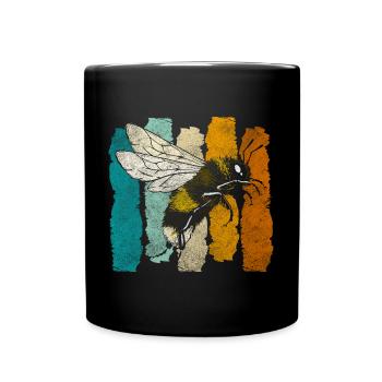 Honey Honeycomb World Saver Bee - Full Colour Mug - black - Front