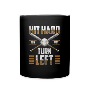 Baseball Player Bat Game Fan - Full Colour Mug - black - Front