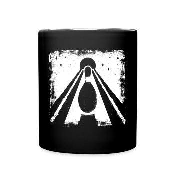 Graphique de quilles de bowling - Mug uni - noir - Devant