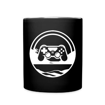 Videospiele Grafik - Tasse einfarbig - Schwarz - Vorne