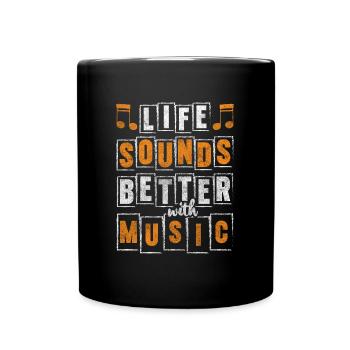 Orchestre musical Music Band - Mug uni - noir - Devant