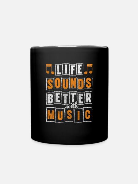 Musik Band Musikalisch Orchester - Tasse einfarbig - Schwarz