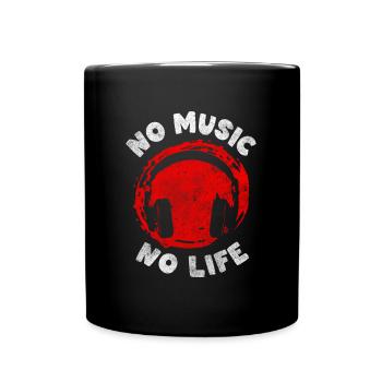 Music Instrument Lifestyle - Full Colour Mug - black - Front