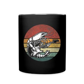 Guitare Crayfish Rock Sunset - Mug uni - noir - Devant