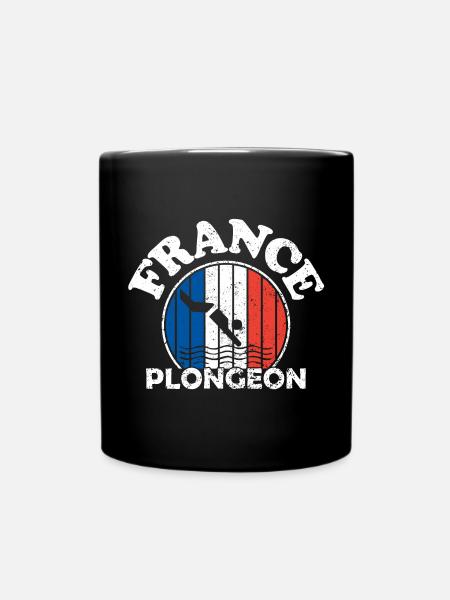 Plongeon - France plongeon - France - France sport - Mug uni - noir