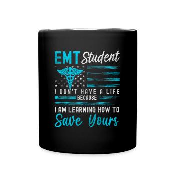 Student Uni Computer Lehrer - Tasse einfarbig - Schwarz - Vorne