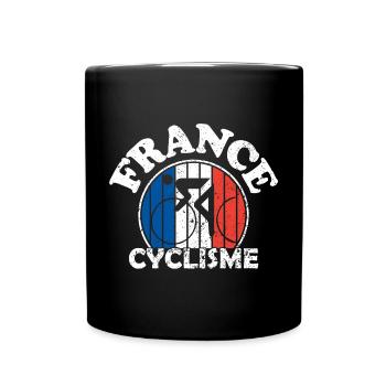 Cyclisme - Cycliste - Bicyclette - France cyclisme - Mug uni - noir - Devant
