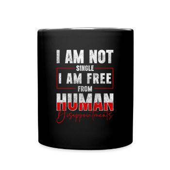 Relation célibataire humain - Mug uni - noir - Devant