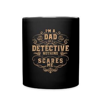 Private Detective Tracking Agent - Full Colour Mug - black - Front