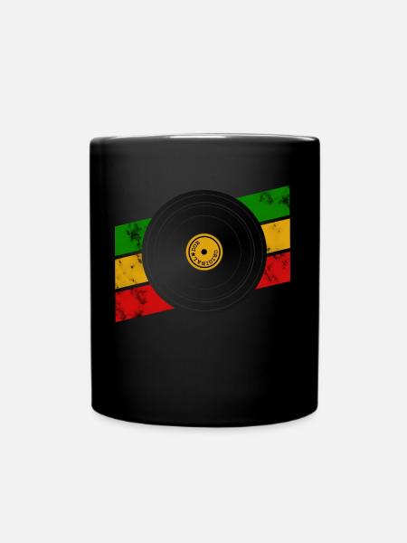 Disque de Dub Reggae - Mug uni - noir