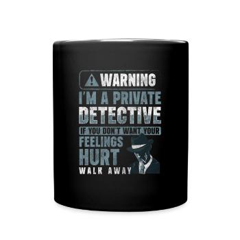 Détective privé Inspecteur d’indices - Mug uni - noir - Devant