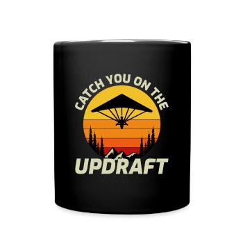 Hang Gliding Air Sports Adventure Soaring Pilot - Full Colour Mug - black - Front