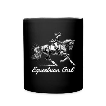 Cavalier Horse Girl Cadeau Horse Girl - Mug uni - noir - Devant