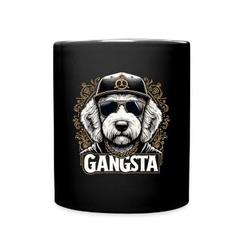 Goldendoodle Gangsta Cadeau Golden Doodle Chien - Mug uni - noir - Devant