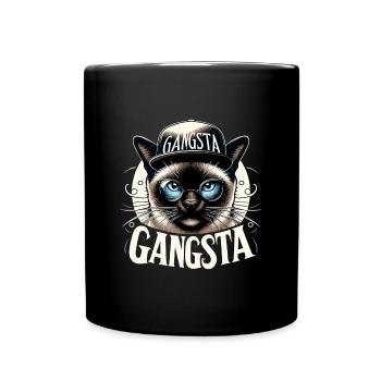 Siamese Cat Siamese Cat Gangsta Sunglasses Gift - Full Colour Mug - black - Front