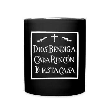 God bless every corner (dark) - Full Colour Mug - black - Front