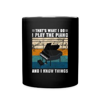 Piano Player Classical Musician Concert - Full Colour Mug - black - Front