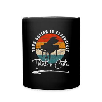 Piano Player Musical Musical Instrument - Full Colour Mug - black - Front