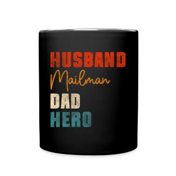 Post Pakete Dienstleistung - Tasse einfarbig - Schwarz - Vorne