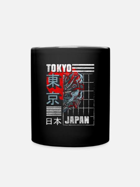 Tokyo Travel Anime City Break - Full Colour Mug - black