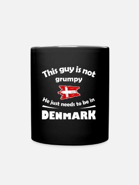 Die Heimat in Dänemark - Tasse einfarbig - Schwarz