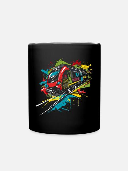 Graffiti Chemin de fer - Mug uni - noir