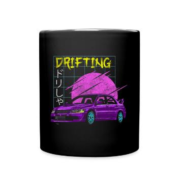 Drifting Tuning Fahrzeug Jdm - Tasse einfarbig - Schwarz - Vorne