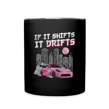 Drifting Sportwagen Mechaniker Racing - Tasse einfarbig - Schwarz - Vorne