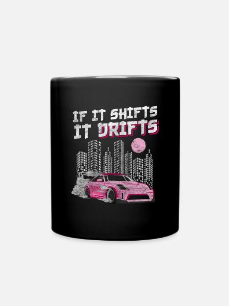 Drifting Sportwagen Mechaniker Racing - Tasse einfarbig - Schwarz