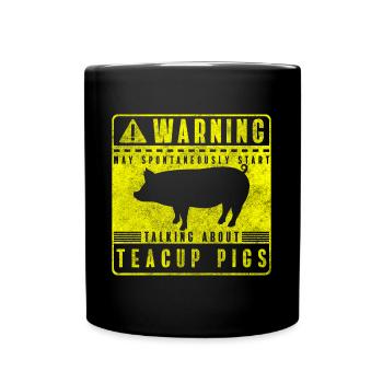 Pig breeding - Full Colour Mug - black - Front