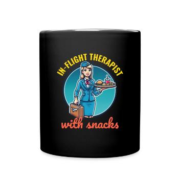 Flugbegleiter Flugbegleiter Flugcabin Crew Personal der Fluggesellschaft - Tasse einfarbig - Schwarz - Vorne