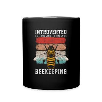 Beekeeper Bee Insect Hive - Full Colour Mug - black - Front