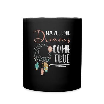 Dreaming Faith Happiness - Full Colour Mug - black - Front