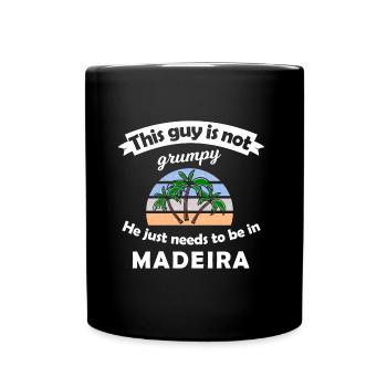 Vacances à Madère - Mug uni - noir - Devant