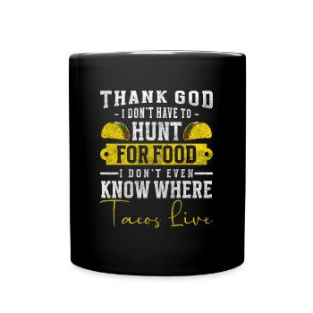 Tacos Food Celebrate Tortilla - Mug uni - noir - Devant