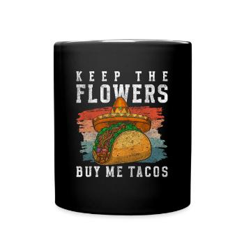 Camion de restauration rapide mexicain Sombrero - Mug uni - noir - Devant