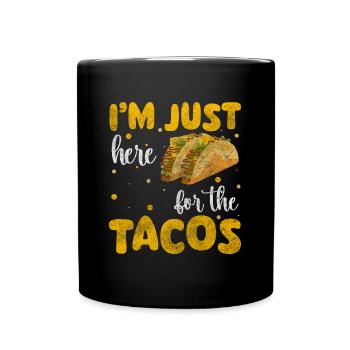 Mexikanisch Hunger Feier Sombrero - Tasse einfarbig - Schwarz - Vorne