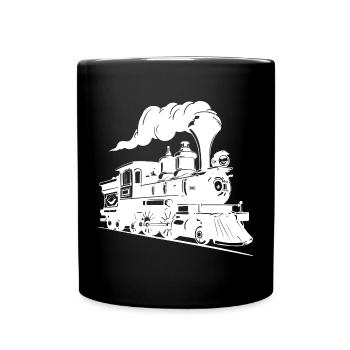 Steam Locomotive Graphics - Full Colour Mug - black - Front